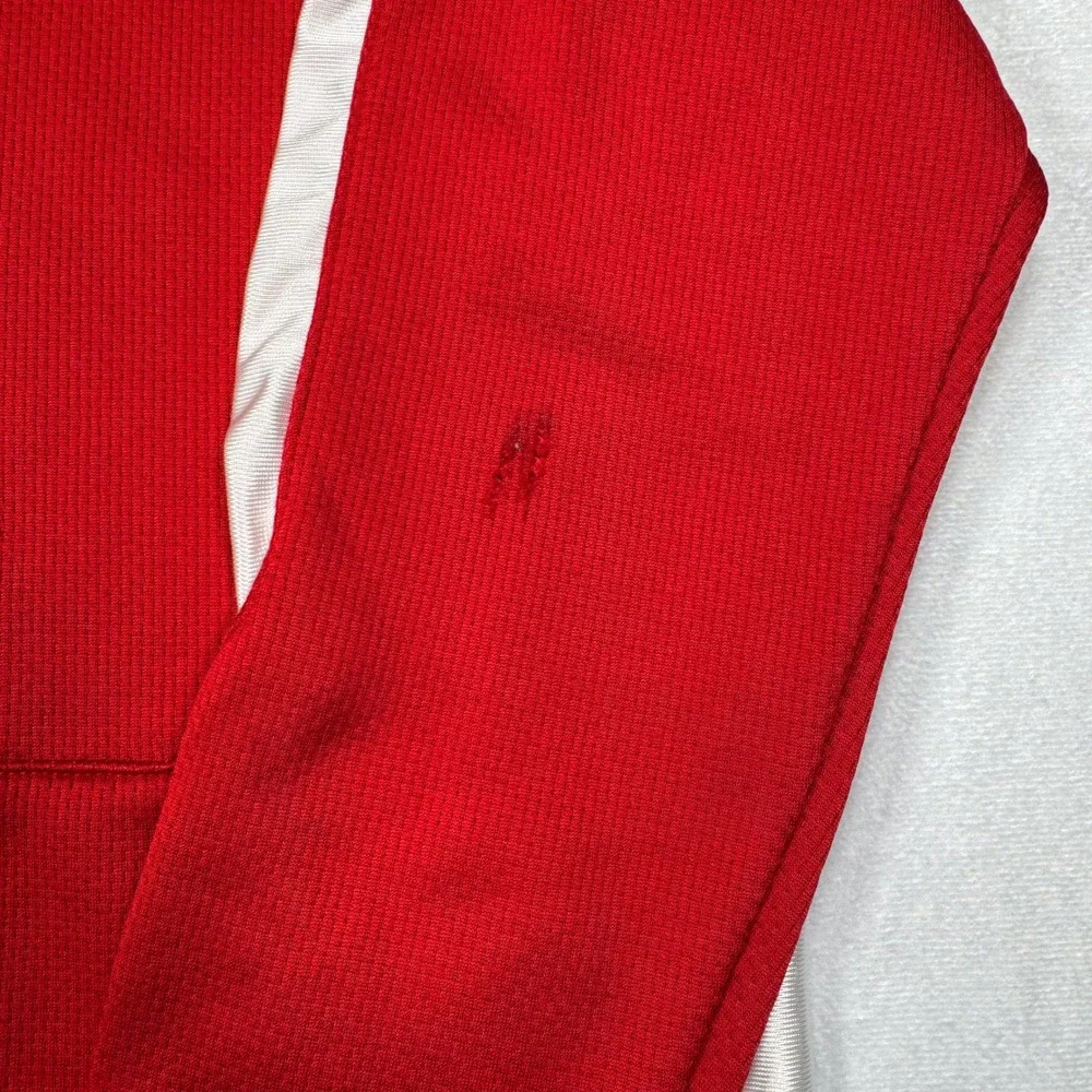 NIKE Kid's L (14/16) Red White Athletic‎ Activewear Pullover Performance Hoodie